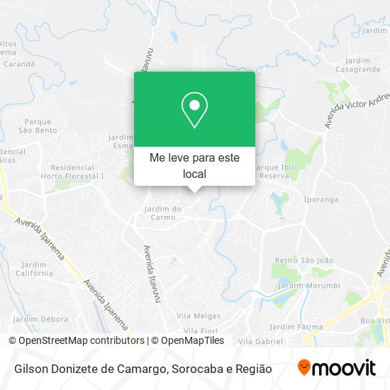 Gilson Donizete de Camargo mapa