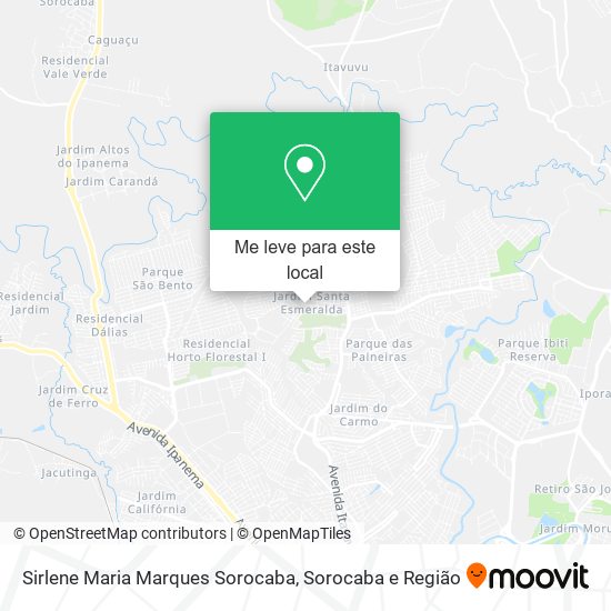Sirlene Maria Marques Sorocaba mapa