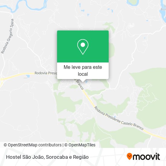 Hostel São João mapa