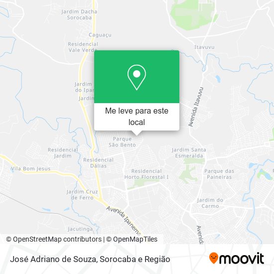José Adriano de Souza mapa