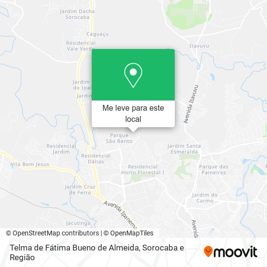 Telma de Fátima Bueno de Almeida mapa
