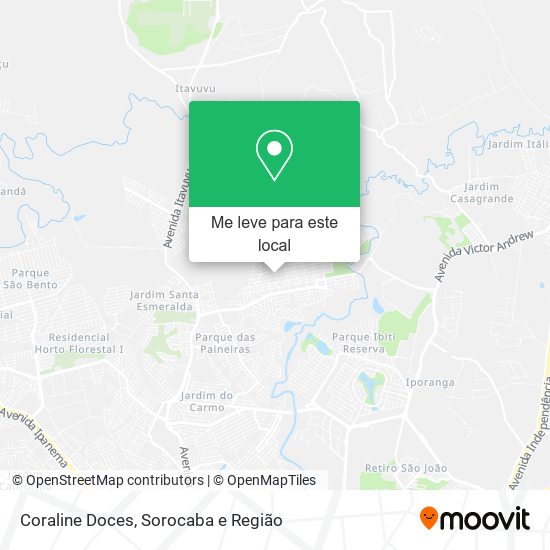Coraline Doces mapa