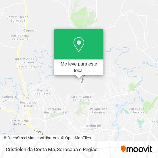 Cristielen da Costa Má mapa