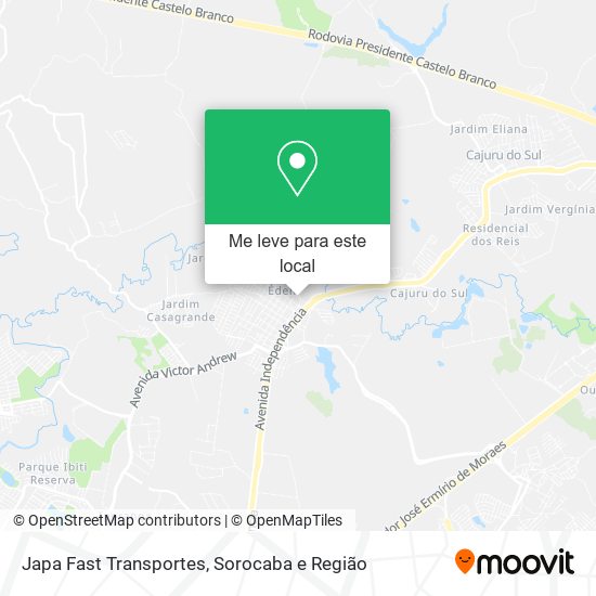 Japa Fast Transportes mapa