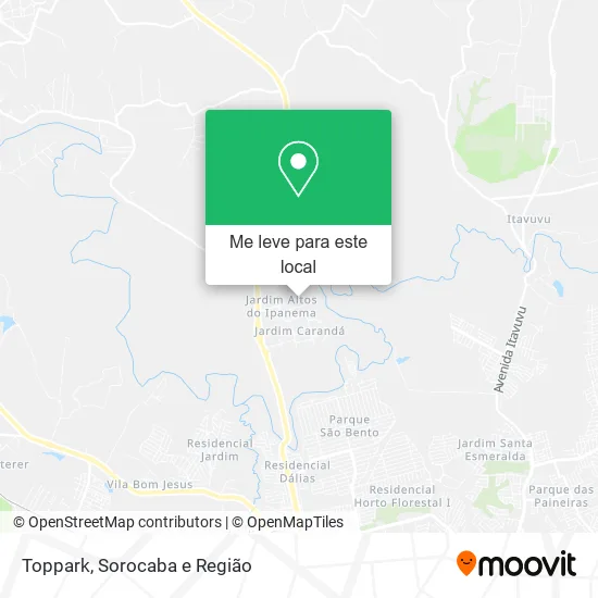 Toppark mapa