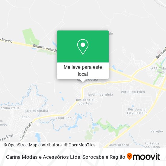 Carina Modas e Acessórios Ltda mapa