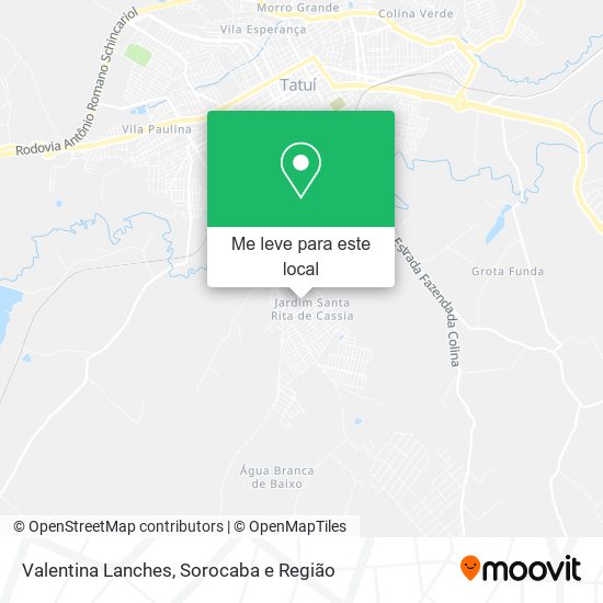 Valentina Lanches mapa