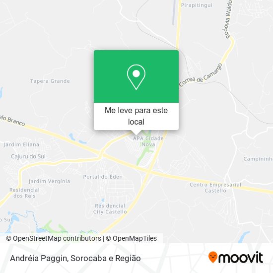 Andréia Paggin mapa