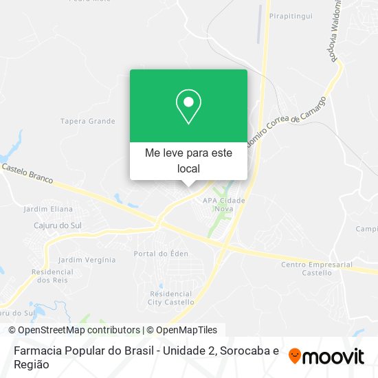 Farmacia Popular do Brasil - Unidade 2 mapa