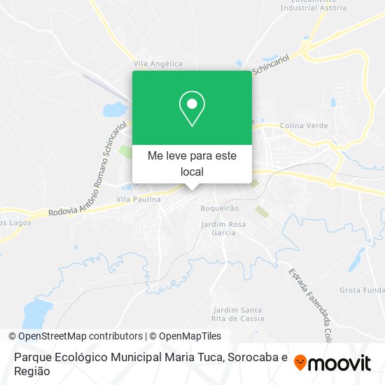 Parque Ecológico Municipal Maria Tuca mapa