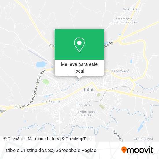 Cibele Cristina dos Sá mapa