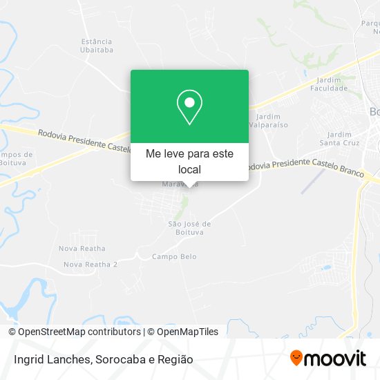 Ingrid Lanches mapa