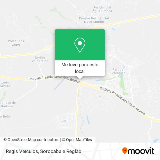 Regis Veículos mapa