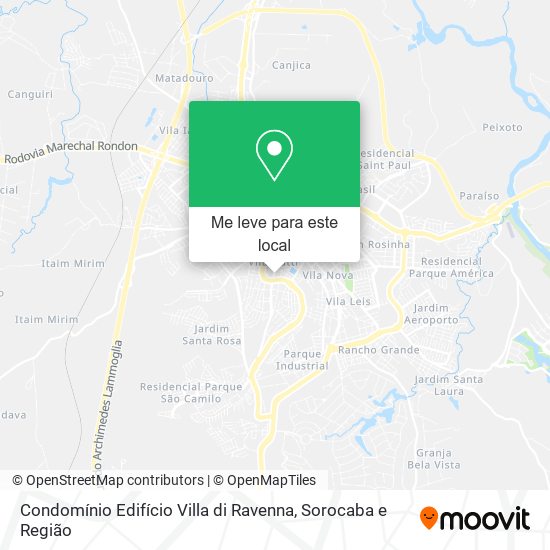 Condomínio Edifício Villa di Ravenna mapa