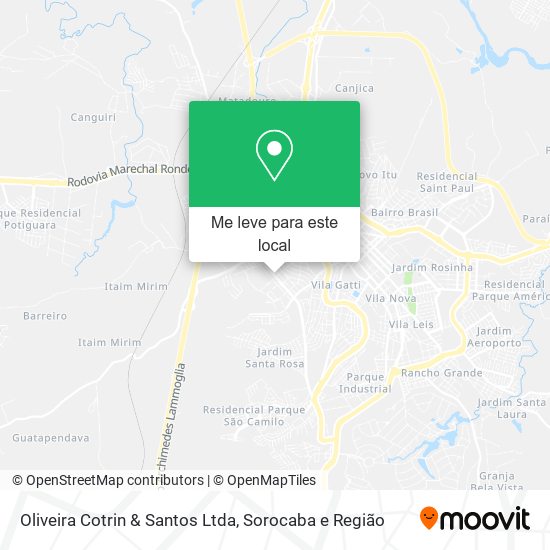 Oliveira Cotrin & Santos Ltda mapa