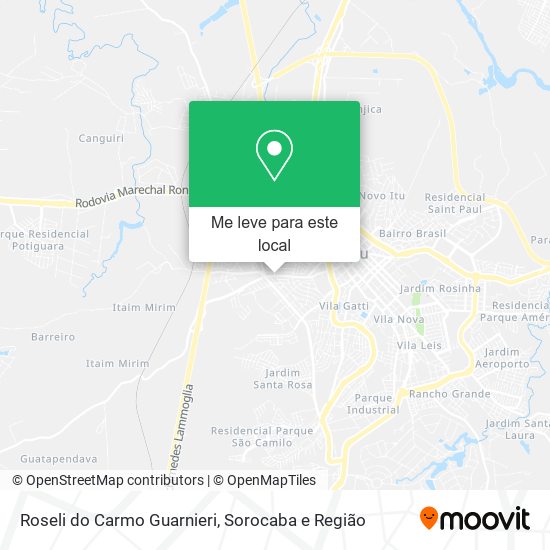 Roseli do Carmo Guarnieri mapa