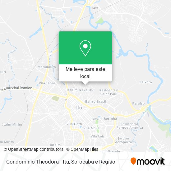 Condomínio Theodora - Itu mapa