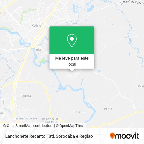 Lanchonete Recanto Tati mapa