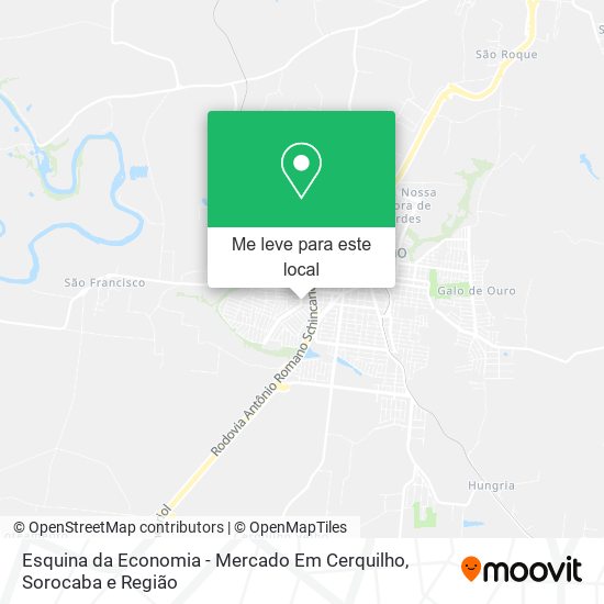 Esquina da Economia - Mercado Em Cerquilho mapa