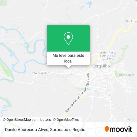 Danilo Aparecido Alves mapa