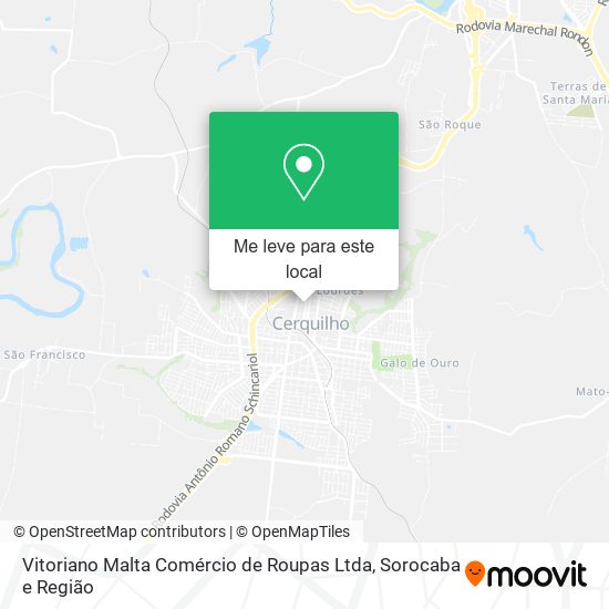 Vitoriano Malta Comércio de Roupas Ltda mapa