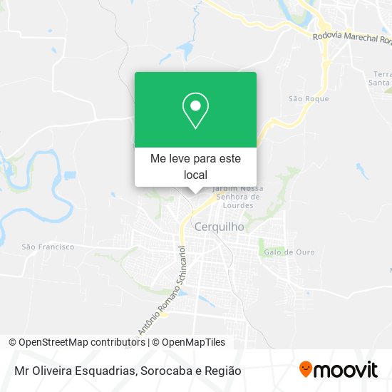 Mr Oliveira Esquadrias mapa