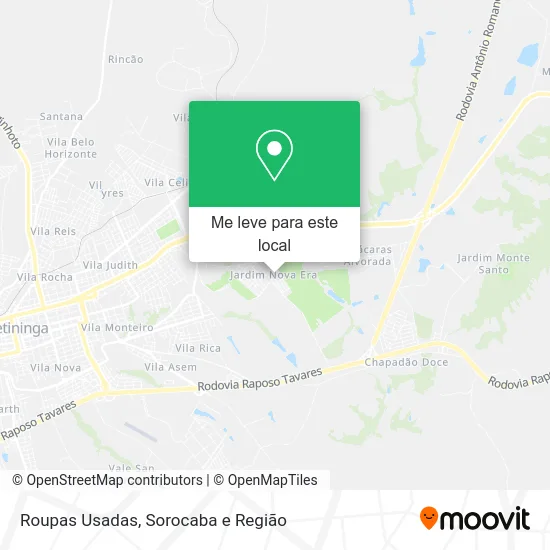 Roupas Usadas mapa