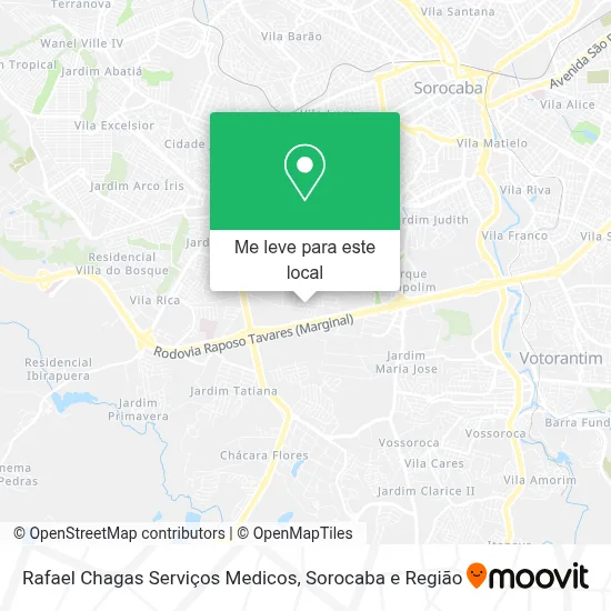 Rafael Chagas Serviços Medicos mapa