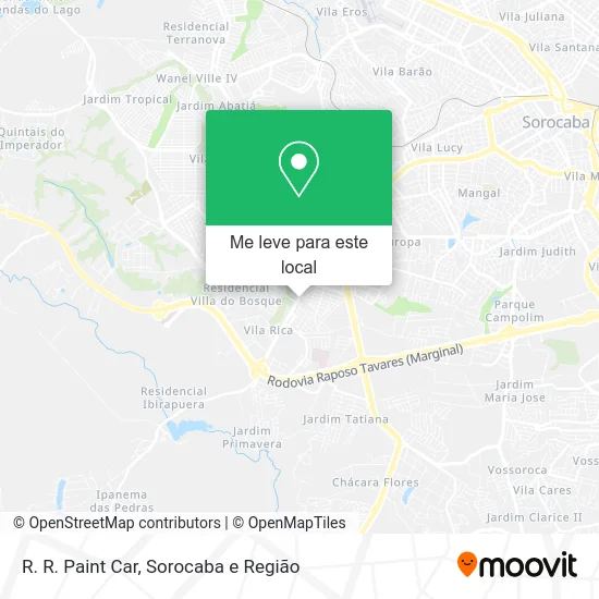 R. R. Paint Car mapa