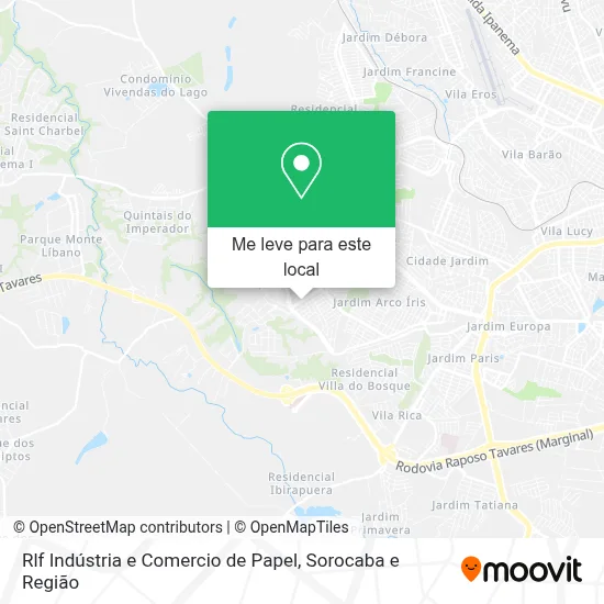 Rlf Indústria e Comercio de Papel mapa