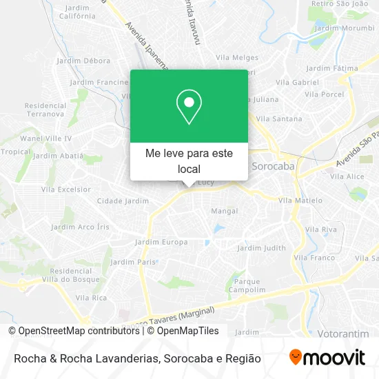 Rocha & Rocha Lavanderias mapa