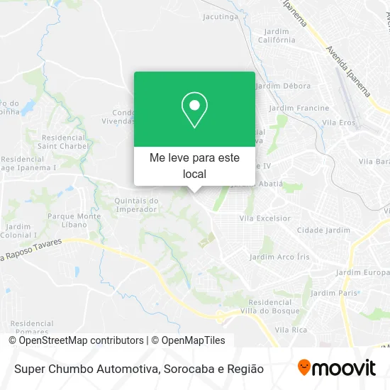 Super Chumbo Automotiva mapa