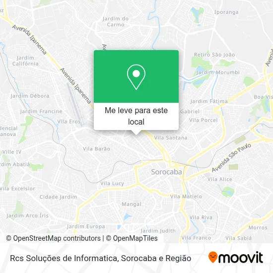 Rcs Soluções de Informatica mapa