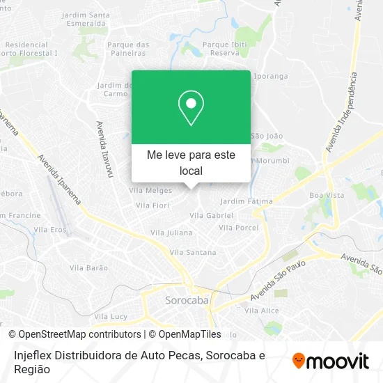 Injeflex Distribuidora de Auto Pecas mapa