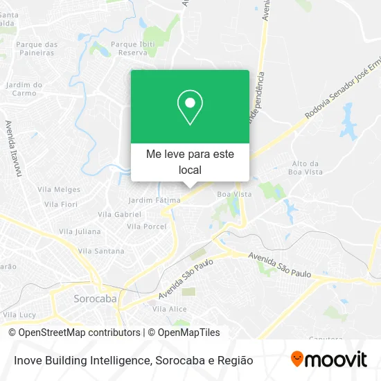 Inove Building Intelligence mapa