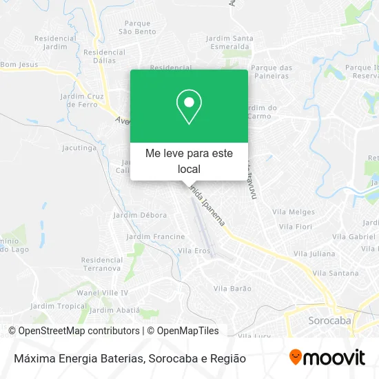 Máxima Energia Baterias mapa