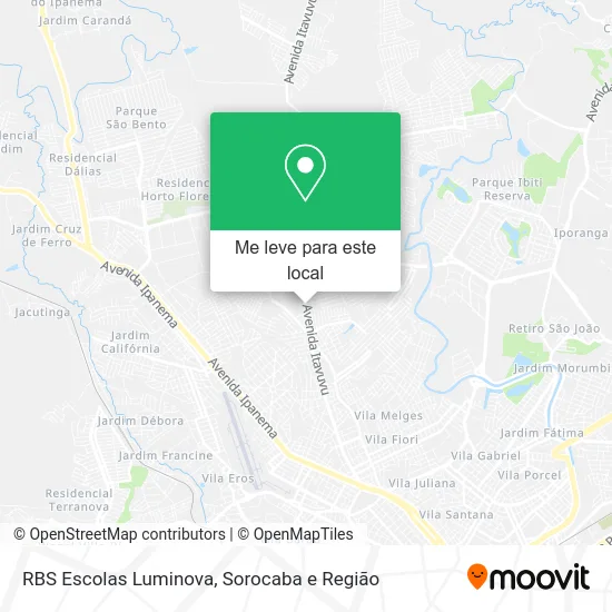 RBS Escolas Luminova mapa