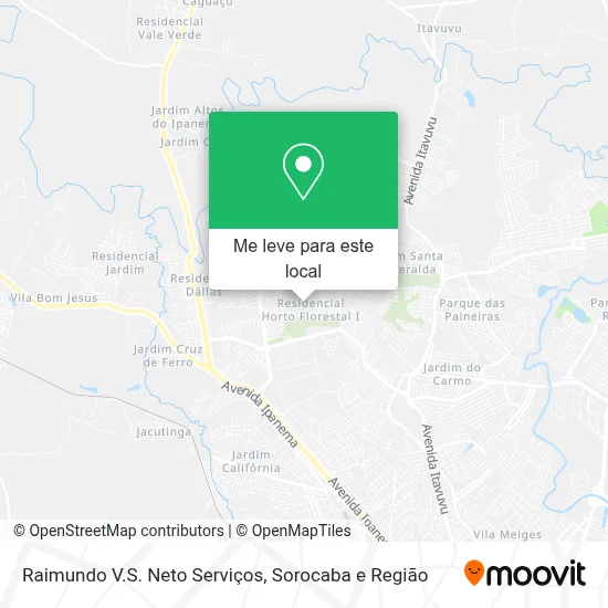 Raimundo V.S. Neto Serviços mapa