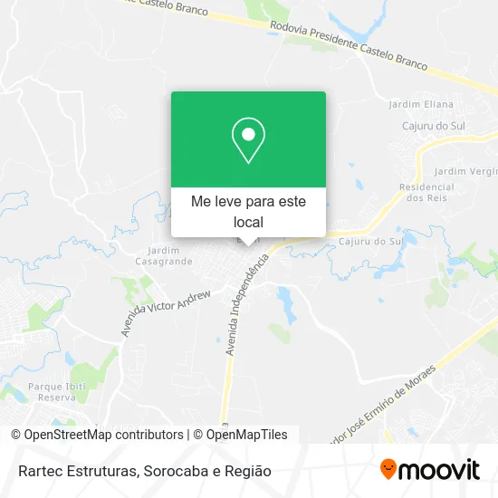 Rartec Estruturas mapa