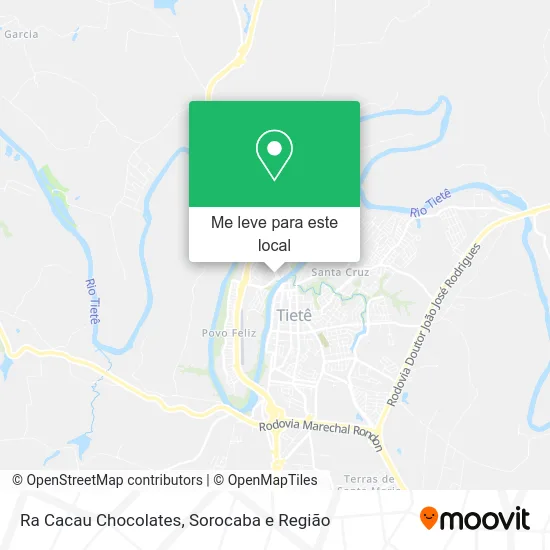 Ra Cacau Chocolates mapa