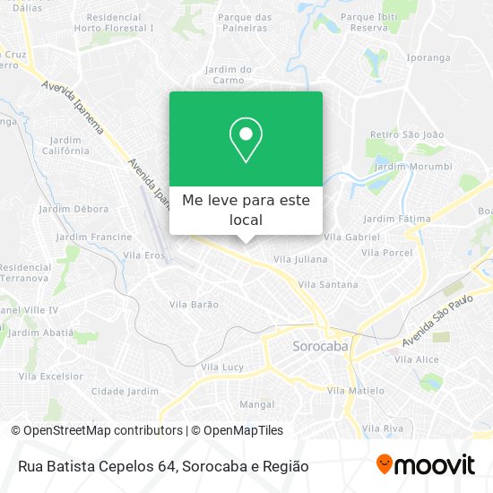 Rua Batista Cepelos 64 mapa