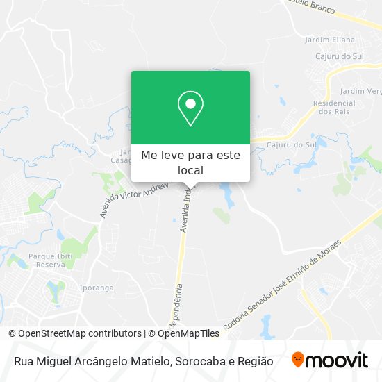 Rua Miguel Arcângelo Matielo mapa