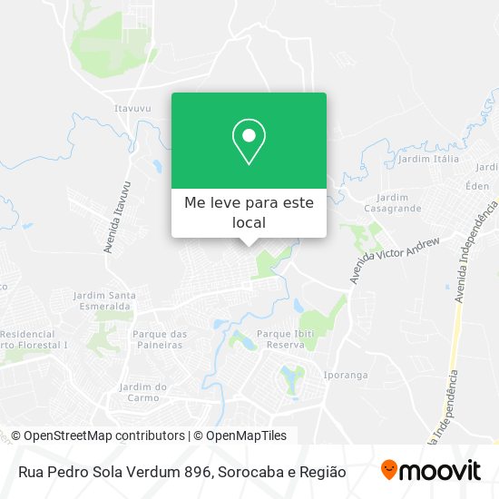 Rua Pedro Sola Verdum 896 mapa