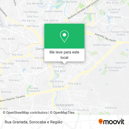Rua Granada mapa