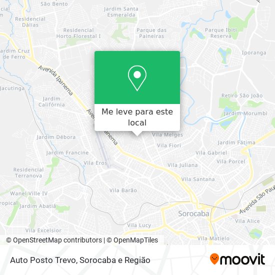 Auto Posto Trevo mapa