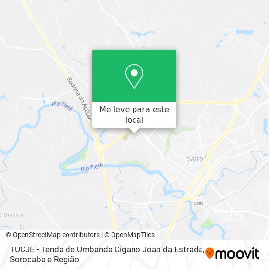 TUCJE - Tenda de Umbanda Cigano João da Estrada mapa