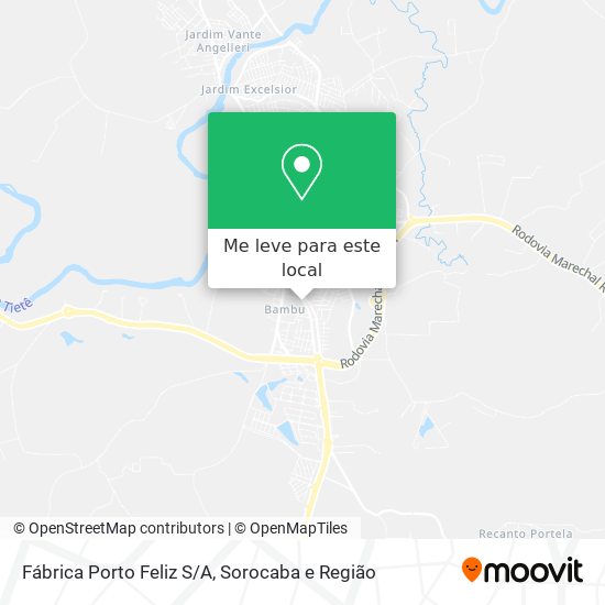 Fábrica Porto Feliz S/A mapa