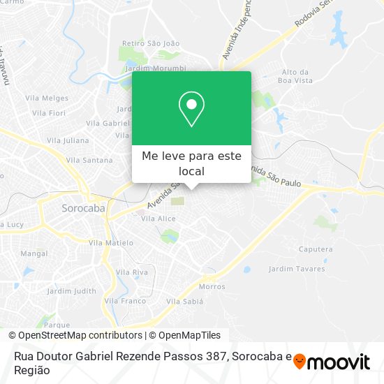 Rua Doutor Gabriel Rezende Passos 387 mapa