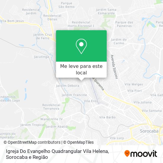 Igreja Do Evangelho Quadrangular Vila Helena mapa