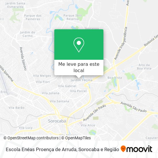 Escola Enéas Proença de Arruda mapa